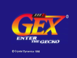 Gex 64 title screen for Nintendo 64